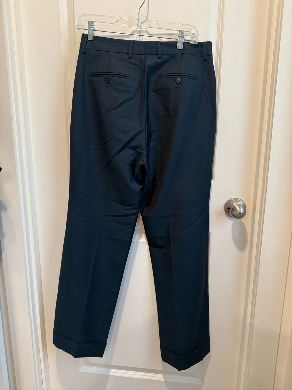Gucci Uniform Men’s Wool Mohair Dress Trousers Navy Made in Bulgaria IT 44